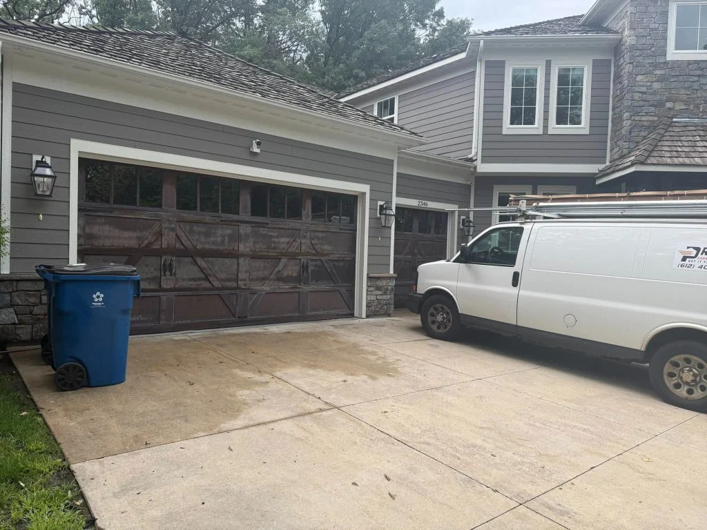 Pronto technician completing a residential garage door installation
