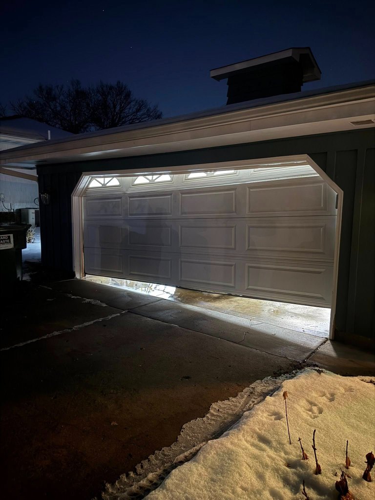 Spring Replacement in Progress - Pronto Garage Door Repair Minneapolis
